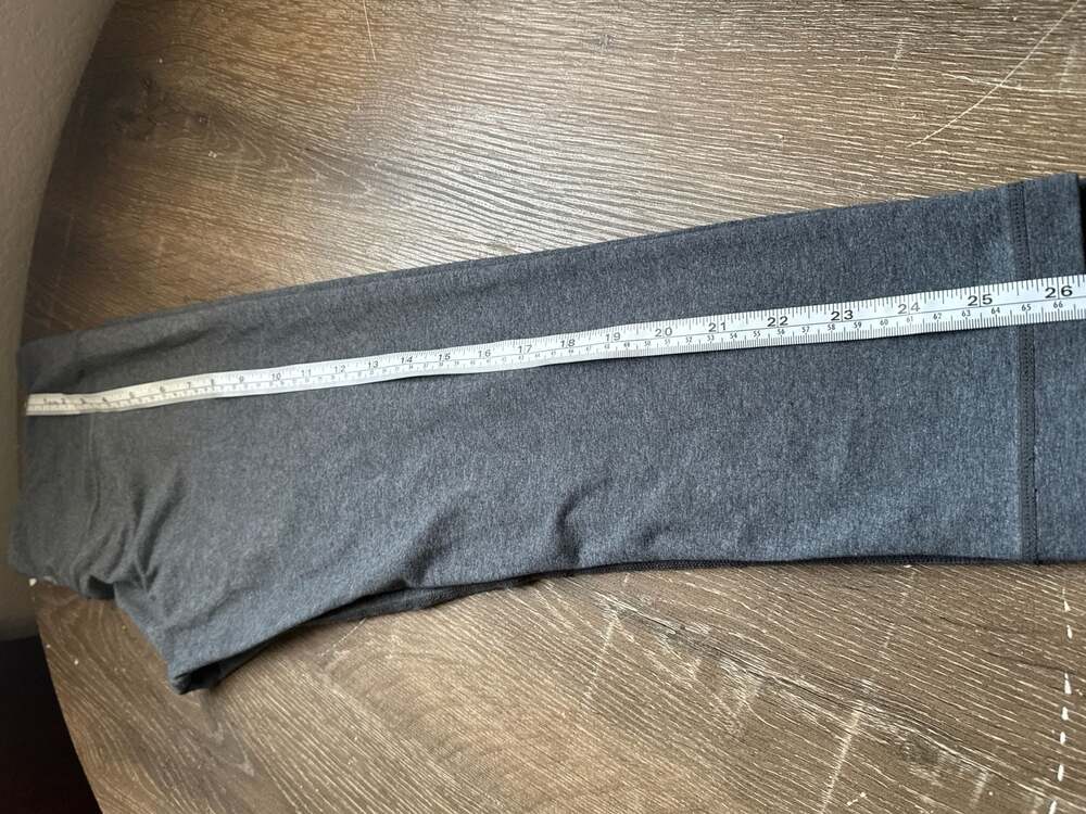 Lululemon Still Falling Crop Leggings Charcoal Gray Green Size 6 - Picture 6 of 8
